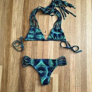 Stone fox swim peacock bikini